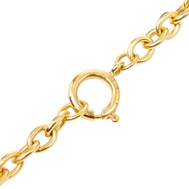 シャネル チェーン ロング ネックレス ゴールド メッキ ラインストーン レディース CHANEL 【中古】_1