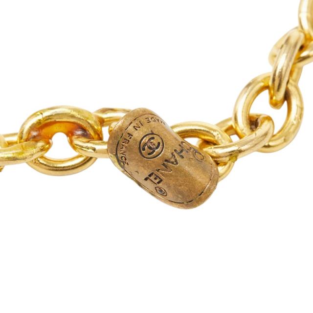 シャネル チェーン ロング ネックレス ゴールド メッキ ラインストーン レディース CHANEL 【中古】_2