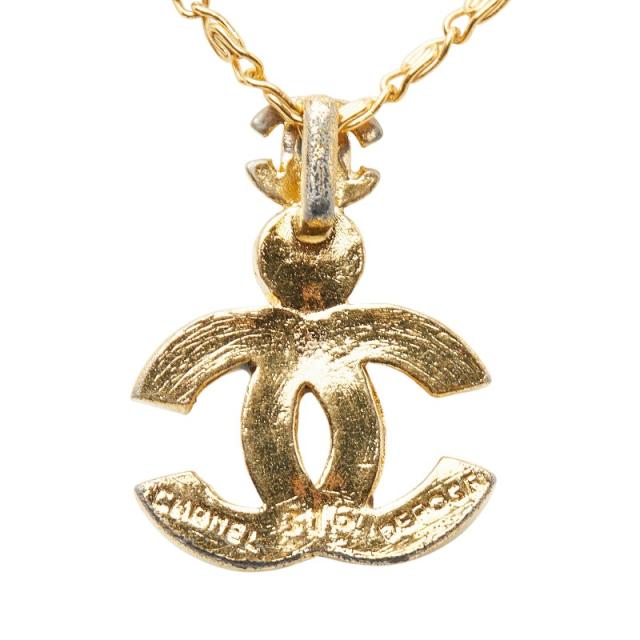 シャネル ココマーク グリポア デポーズ ネックレス ゴールド ブラック メッキ レディース CHANEL 【中古】_2
