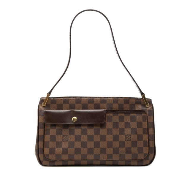 ルイ ヴィトン ダミエ オーバーニュ ワンショルダーバッグ N51129 ブラウン PVC レザー レディース LOUIS VUITTON 【中古】