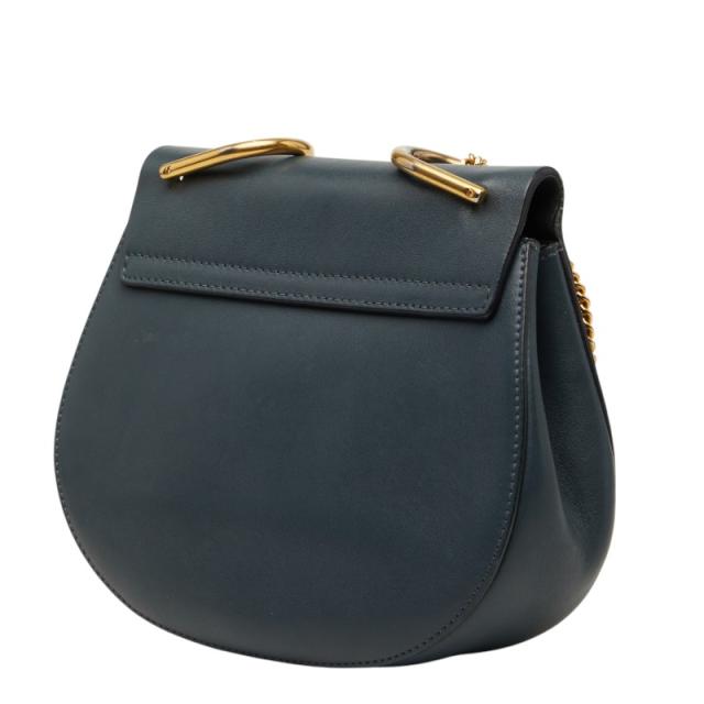 クロエ ドリュー ショルダーバッグ グレー スウェード レザー レディース Chloe 【中古】_1