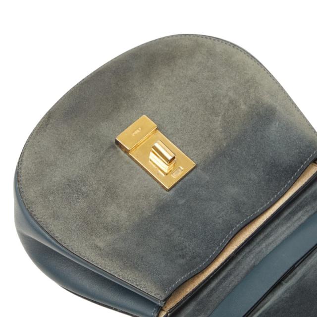 クロエ ドリュー ショルダーバッグ グレー スウェード レザー レディース Chloe 【中古】_7