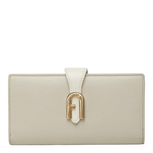 フルラ ソフィア グレイニー 長財布 グレー ホワイト レザー レディース Furla 【中古】