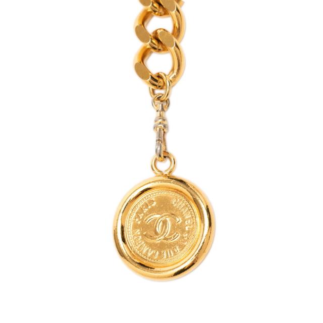 シャネル ココマーク 31 RUE CAMBON ル カンボン ロゴプレート チェーンベルト ゴールド メッキ レディース CHANEL 【中古】_2