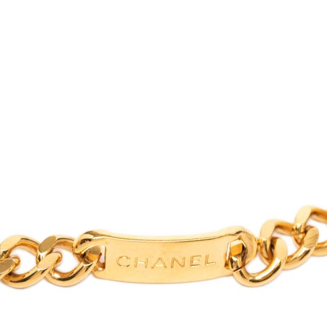 シャネル ココマーク 31 RUE CAMBON ル カンボン ロゴプレート チェーンベルト ゴールド メッキ レディース CHANEL 【中古】_3