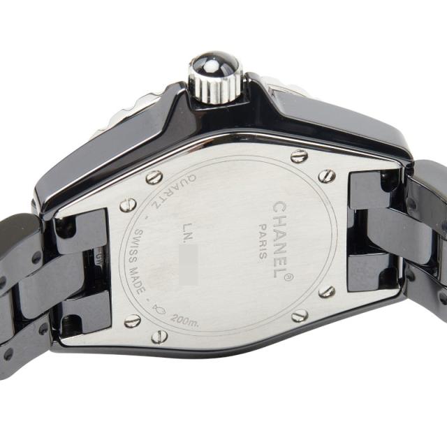 シャネル J12 腕時計 H0682 クオーツ ブラック文字盤 ステンレススチール セラミック レディース CHANEL 【中古】_5