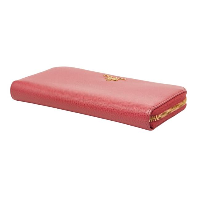 プラダ ラウンドファスナー 長財布 1ML506 ペオニア ピンク サフィアーノレザー レディース PRADA 【中古】_3