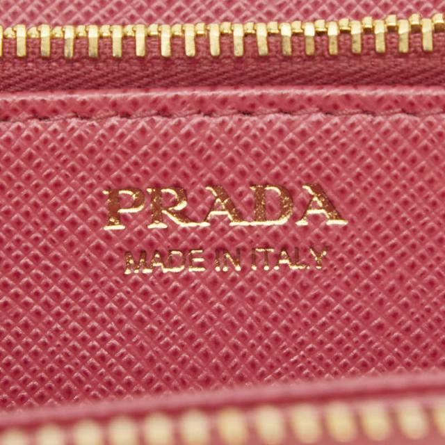 プラダ ラウンドファスナー 長財布 1ML506 ペオニア ピンク サフィアーノレザー レディース PRADA 【中古】_8