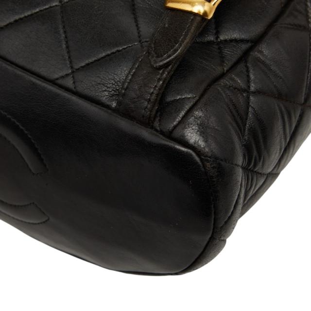 シャネル マトラッセ ココマーク チェーン リュック デイパック バックパック ブラック ラムスキン レディース CHANEL 【中古】_5