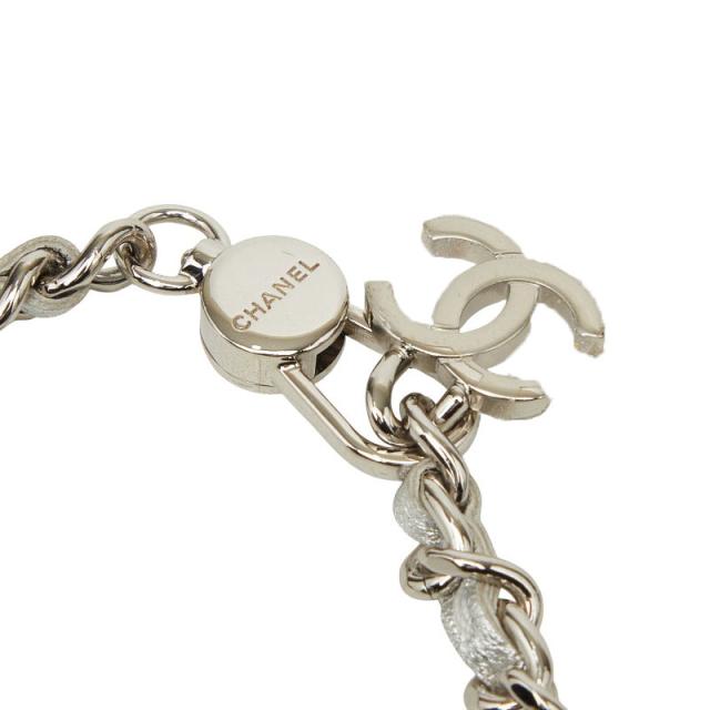 シャネル ミニマトラッセ ココマーク チェーン ショルダーバッグ ポシェット シルバー レザー レディース CHANEL 【中古】_6