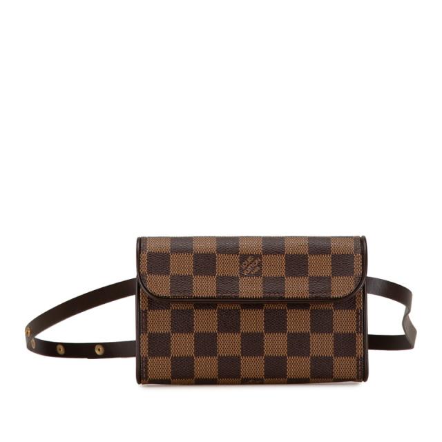 ルイ ヴィトン ダミエ ポシェット フロランティーヌ ウエストバッグ ウエストポーチ N51856 ブラウン レディース LOUIS VUITTON 【中古】