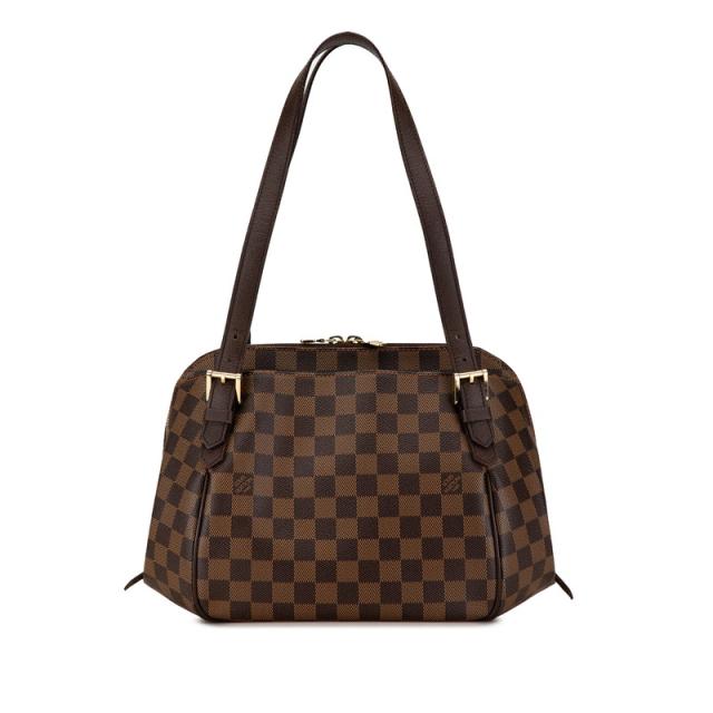 ルイ ヴィトン ダミエ ベレムMM ショルダーバッグ N51174 赤銅色 PVC なめし革 レディース LOUIS VUITTON 【中古】