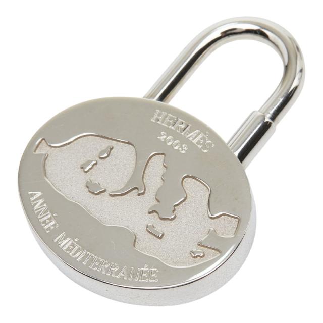 エルメス 地中海 2003年限定 ANNEE MEDITERRANEE カデナ シルバー メタル レディース HERMES 【中古】