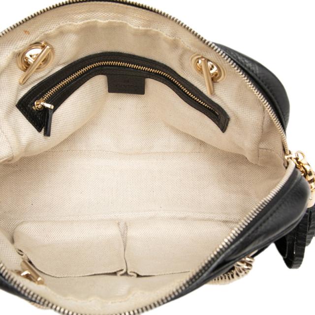 グッチ ソーホー タッセル チェーン ショルダーバッグ 308983 ブラック レザー レディース GUCCI 【中古】_4