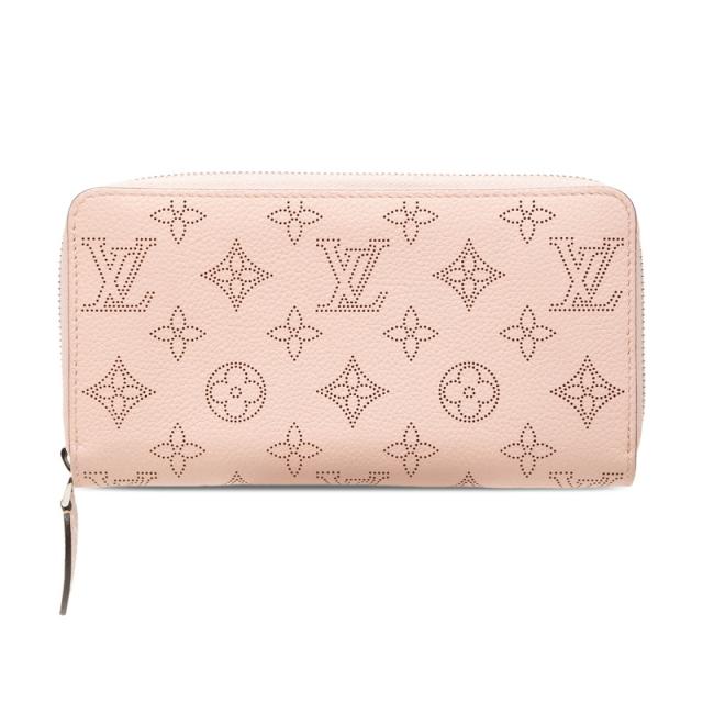 ルイ ヴィトン モノグラム マヒナ ジッピー ウォレット 長財布 M82755 ローズジャスミン ピンク レザー LOUIS VUITTON 【中古】