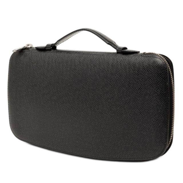 ルイ ヴィトン タイガ オーガナイザー アトール ラウンドファスナー 長財布 M30652 ブラック レザー メンズ LOUIS VUITTON 【中古】_1