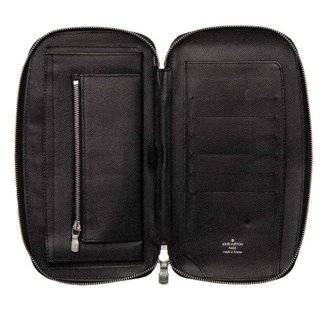 ルイ ヴィトン タイガ オーガナイザー アトール ラウンドファスナー 長財布 M30652 ブラック レザー メンズ LOUIS VUITTON 【中古】_3