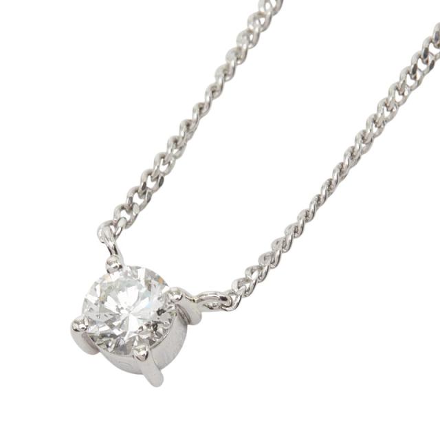 Pt850 プラチナ PM ピーエム ダイヤ0.39ct プチネックレス ペンダント ネックレス レディース 中古