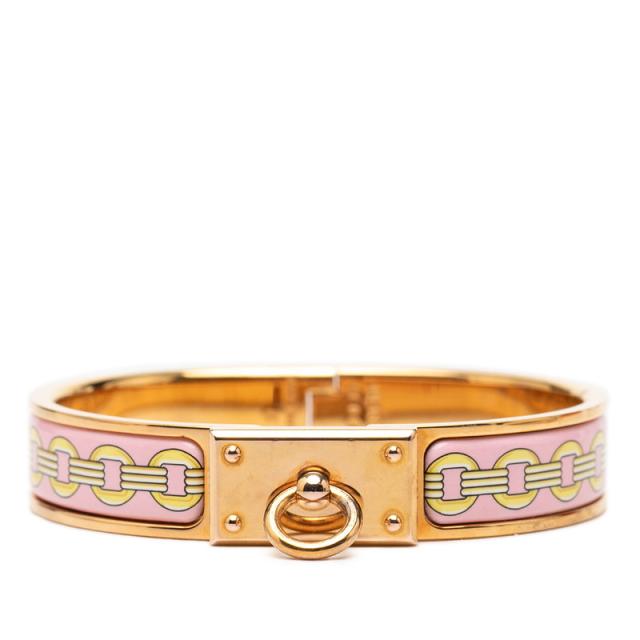 エルメス クリック アノー ブレスレット ゴールド ピンク イエロー メッキ レディース HERMES 【中古】 42,480円