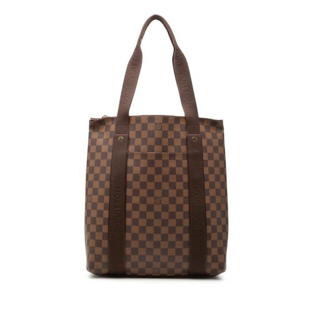 ルイ ヴィトン ダミエ カバボブール ハンドバッグ トートバッグ N52006 エベヌ ブラウン PVC レザー キャンバス LOUIS VUITTON 【中古】