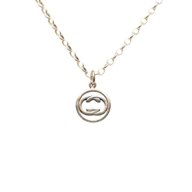 グッチ ドッピアG GGロゴ チェーン ペンダント ネックレス 147749 SV925 シルバー レディース GUCCI 【中古】
