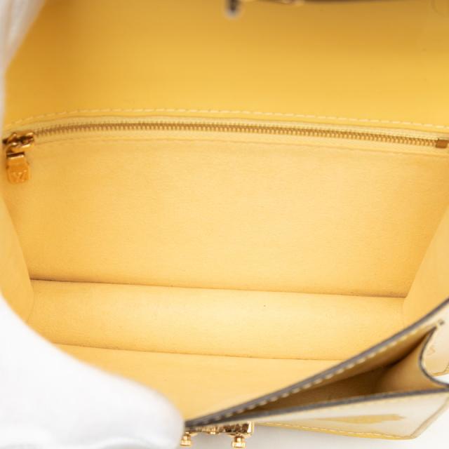 ルイ ヴィトン ヴェルニ モンソーBB ハンドバッグ ショルダーバッグ 2WAY イエロー パテントレザー レディース LOUIS VUITTON 【中古】_4