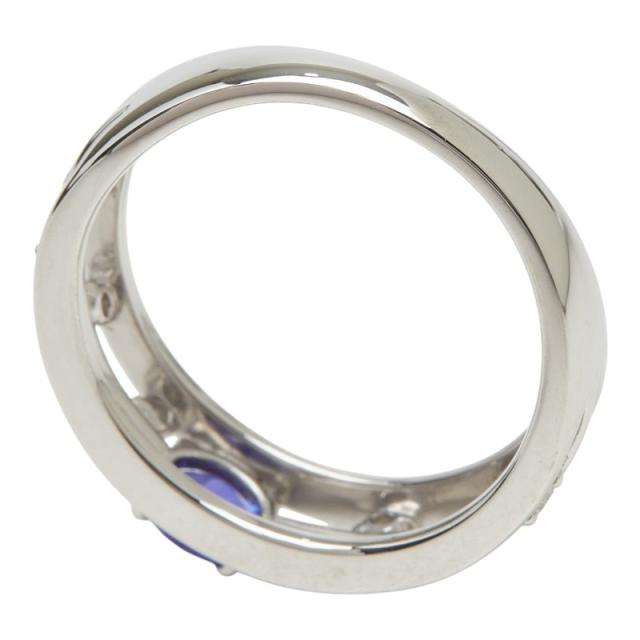 Pt900 プラチナ タンザナイト0.28ct ダイヤ0.13ct リング 指輪 レディース 12.5号 中古_4