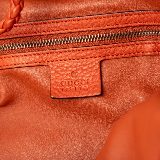 グッチ バンブー トートバッグ ショルダーバッグ 2WAY 338982 オレンジ ブラウン系 レザー レディース GUCCI 【中古】_4