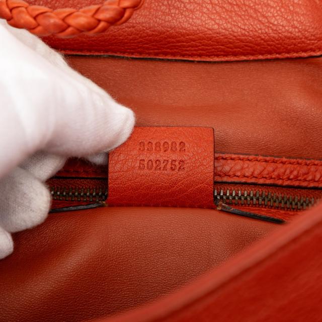 グッチ バンブー トートバッグ ショルダーバッグ 2WAY 338982 オレンジ ブラウン系 レザー レディース GUCCI 【中古】_5