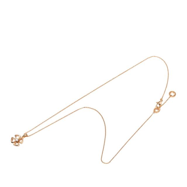 ブルガリ フィオレヴァー チェーン ペンダント ネックレス ダイヤモンド K18YG イエローゴールド Au750 レディース BVLGARI 【中古】_2