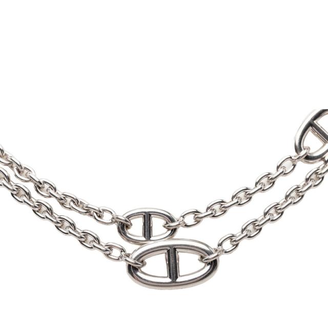 エルメス シェーヌダンクル ファランドール 120 ロング ネックレス SV925 シルバー レディース HERMES 【中古】_1