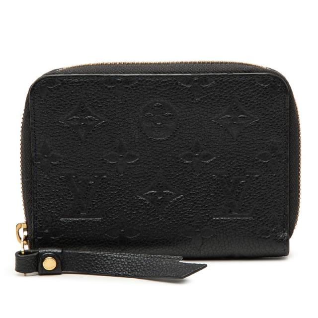 ルイ ヴィトン モノグラム アンプラント ポルトフォイユ スクレットコンパクト 二つ折り財布  M93430 ブラック LOUIS VUITTON 【中古】