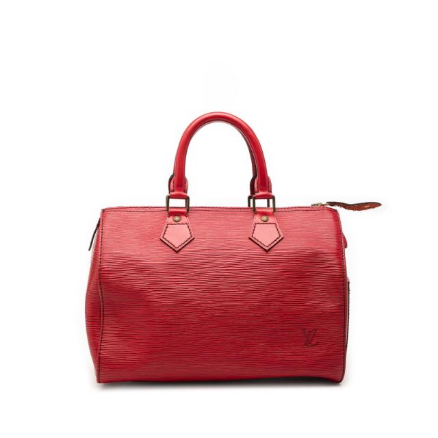 ルイ ヴィトン エピ スピーディ25 ハンドバッグ ミニボストンバッグ M43017 カスティリアンレッド レザー LOUIS VUITTON 【中古】