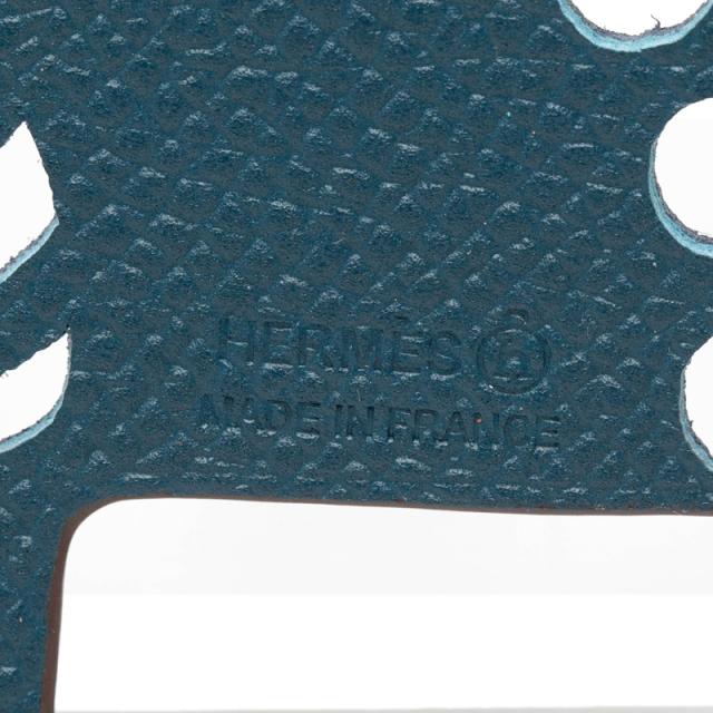 エルメス プティアッシュ ピーコック チャーム ブラック ネイビー トゴ ヴォーエプソン レディース HERMES 【中古】_2