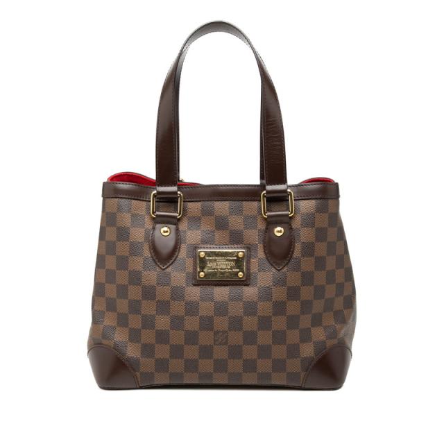 ルイ ヴィトン ダミエ ハムステッドPM トートバッグ ショルダーバッグ N51205 ブラウン PVC レザー レディース LOUIS VUITTON 【中古】