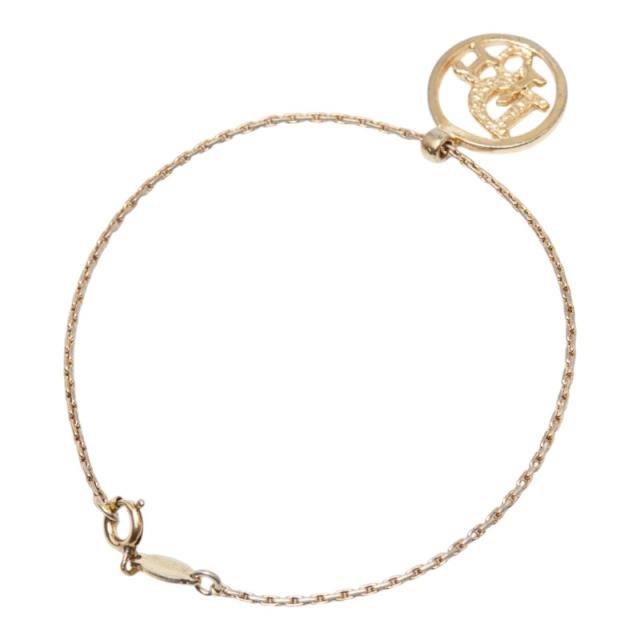 ディオール ロゴ ブレスレット ゴールド メッキ レディース Dior 【中古】_1