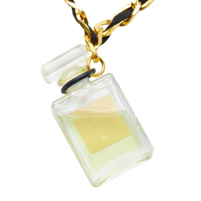 シャネル No.19 パフュームボトル チェーン ペンダント ネックレス ゴールド メッキ プラスチック レディース CHANEL 【中古】_3