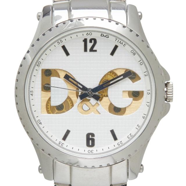 ドルチェアンドガッバーナ セストリール 腕時計 DW0710 クオーツ ホワイト文字盤 ステンレススチール メンズ DOLCE&amp;GABBANA 【中古】