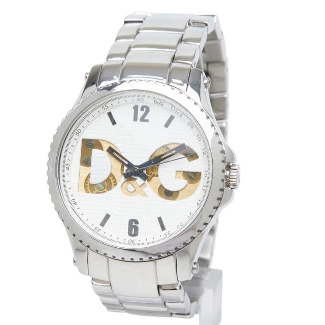 ドルチェアンドガッバーナ セストリール 腕時計 DW0710 クオーツ ホワイト文字盤 ステンレススチール メンズ DOLCE&amp;GABBANA 【中古】_1