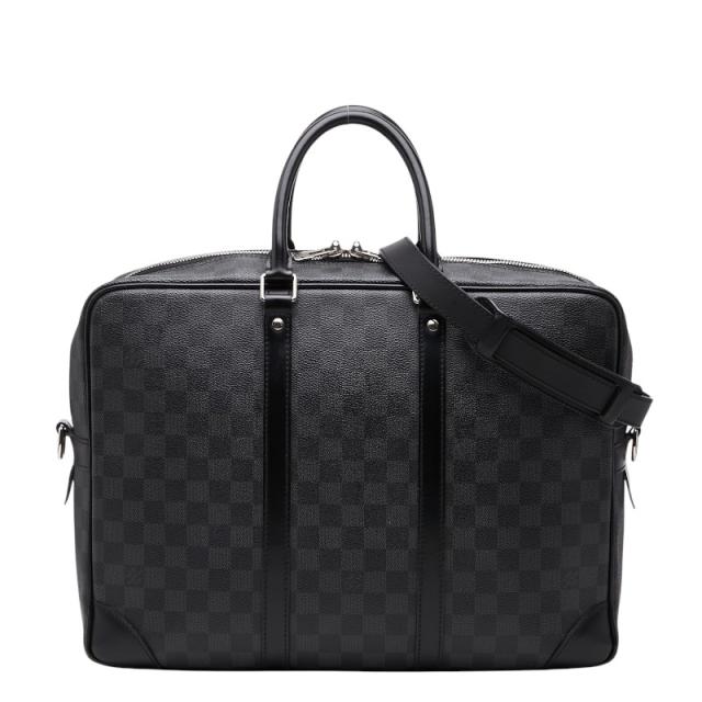 ルイ ヴィトン ダミエ グラフィット ヴォワヤージュGM ビジネスバッグ ブリーフケース N41123 ブラック グレー LOUIS VUITTON 【中古】 64,900円
