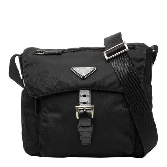 プラダ 斜め掛け ショルダーバッグ BT8994 ブラック ナイロン レザー レディース PRADA 【中古】 28,015円