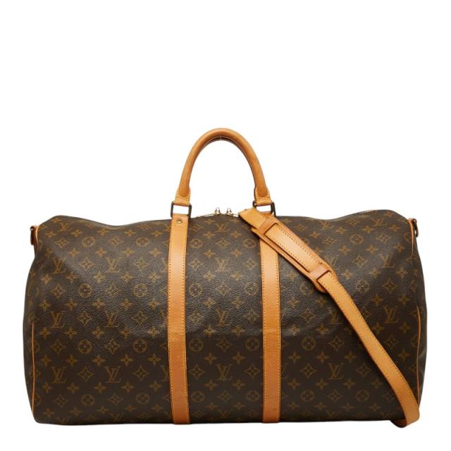 ルイ ヴィトン モノグラム キーポル バンドリエール55 ボストンバッグ ショルダーバッグ 2WAY M41414 赤銅色 LOUIS VUITTON 【中古】