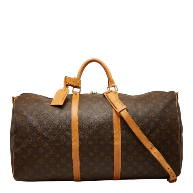 ルイ ヴィトン モノグラム キーポル バンドリエール60 ボストンバッグ ショルダーバッグ 2WAY M41412 赤銅色 LOUIS VUITTON 【中古】