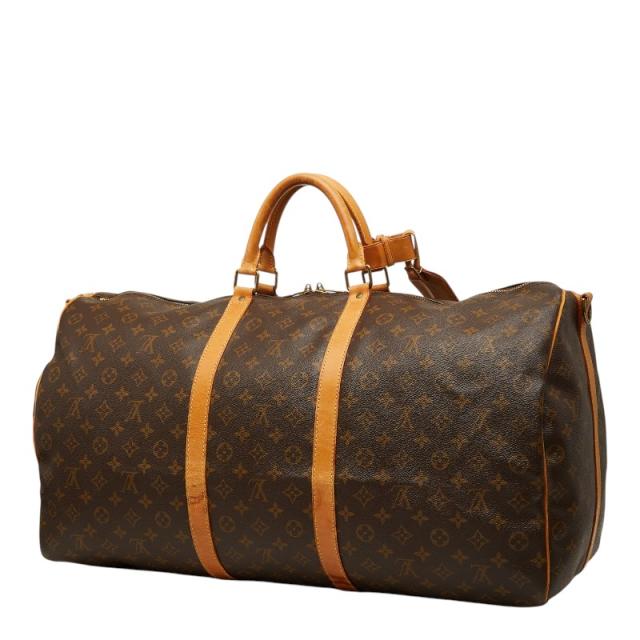 ルイ ヴィトン モノグラム キーポル バンドリエール60 ボストンバッグ ショルダーバッグ 2WAY M41412 赤銅色 LOUIS VUITTON 【中古】