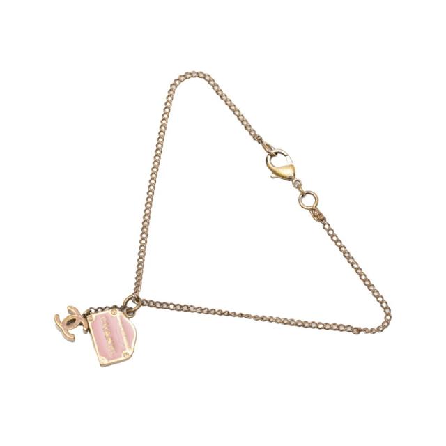 シャネル ココマーク 31 RUE CAMBON ル カンボン チェーン ブレスレット 06C刻印 ゴールド ピンク メッキ レディース CHANEL 【中古】 29,510円