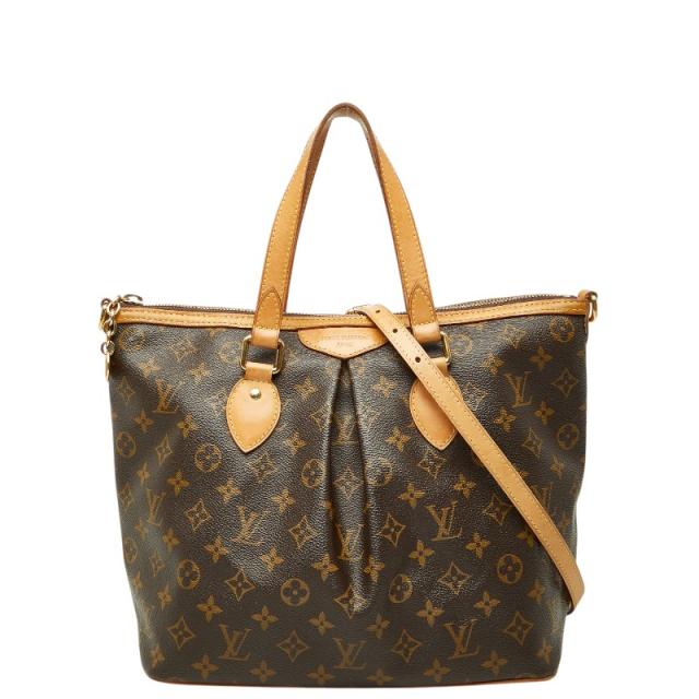 ルイ ヴィトン モノグラム パレルモPM ハンドバッグ 2WAY ショルダーバッグ M40145 ブラウン PVC レザー LOUIS VUITTON 【中古】