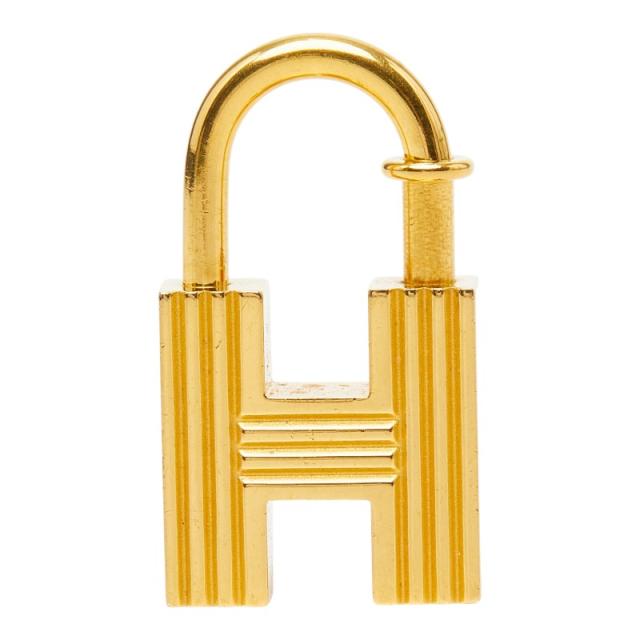 エルメス 2000年限定 新世紀の第一歩 カデナ 南京錠 ゴールド メッキ レディース HERMES 【中古】 26,100円