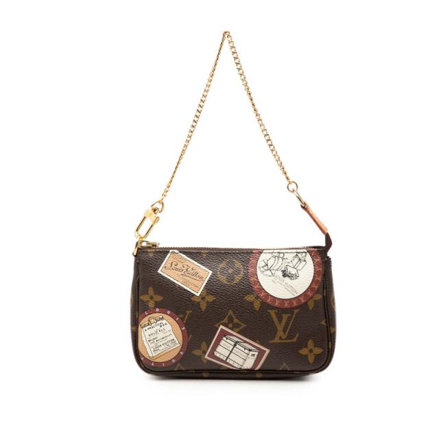ルイ ヴィトン モノグラム パッチ ミニ ポシェット アクセソワール ラベルコレクション チェーン ポーチ M95804 LOUIS VUITTON 【中古】