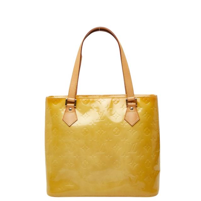 ルイ ヴィトン モノグラム ヴェルニ ヒューストン トートバッグ ハンドバッグ イエロー系 パテントレザー LOUIS VUITTON 【中古】 34,800円