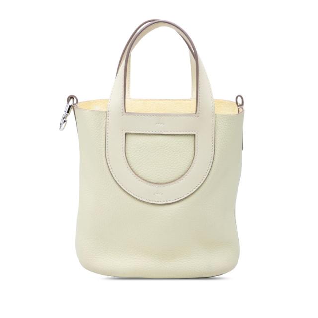 エルメス インザループ18 ハンドバッグ ジョーヌミルトン ライトイエロー系 シルバー金具 トリヨンクレマンス スイフト HERMES 【中古】